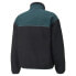 Puma Ami X Sherpa FullZip Jacket Mens Black Casual Athletic Outerwear 53599801