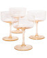 Фото #1 товара Stackable Coupe Glasses, Set of 4, Created For Macy's