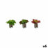 Фото #1 товара Декоративное растение Листья Большой Двухцветный Пластик 31 x 24 x 31 cm (6 штук)