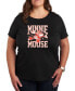 Фото #1 товара Trendy Plus Size Disney Minnie Mouse Graphic T-shirt