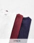 ASOS DESIGN 3 pack oversized crew t-shirt in multiple colours