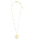 ფოტო #1 პროდუქტის Catalina 14K Gold Plated Coin Pendant Necklace