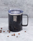 Фото #4 товара Robert Irvine Black Geode Insulated Coffee Mug, 16 oz