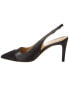 Фото #2 товара Bruno Magli Alina Leather & Suede Slingback Pump Women's Black 6