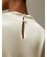 ფოტო #3 პროდუქტის Women's Bell Sleeves Minimalist Silk Top