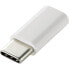 Renkforce RF-4472308 - USB Type C - USB Micro B - White
