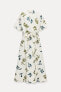 Фото #5 товара Платье из поплина с принтом — zw collection ZARA