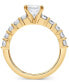Certified Lab Grown Diamond Cushion Bridal Set (3-3/8 ct. t.w.) in 14k Gold