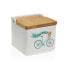 Salt Shaker with Lid Versa Bicycle Ceramic Dolomite 12,2 x 11,5 x 12,2 cm