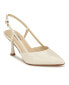 Cream - Faux Patent Leather