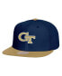 ფოტო #1 პროდუქტის Men's Navy/Gold Georgia Tech Yellow Jackets 2-Tone 2.0 Snapback Hat