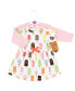 ფოტო #2 პროდუქტის Toddler Girls Organic Cotton Dress and Cardigan, Popsicle