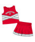Toddler Girls Scarlet Ohio State Buckeyes Carousel Cheerleader Set