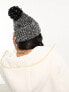 The North Face Cozy chunky knit bobble hat in black