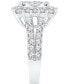 ფოტო #4 პროდუქტის Diamond Halo Cluster Engagement Ring (3 ct. t.w.) in 14k White Gold