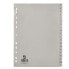 Фото #1 товара Сепаратор алфавитный Q-Connect KF00325 серый прозрачный PVC 25 штук