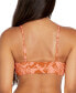 ფოტო #2 პროდუქტის Juniors' Blocked Out Printed Smocked Bikini Top