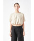 Women's Cropped Top with Elastic Band