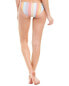 Vitamin A Women's 181354 Full Coverage Striped Bikini Bottom Swimwear Size XS