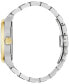 ფოტო #2 პროდუქტის Men's Classic Wilton Two-Tone Stainless Steel Bracelet Watch 41mm