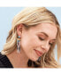 ფოტო #2 პროდუქტის INK + ALLOY Women's Lilah Semi-Precious Stone Post With Organic Shapes Beaded Fringe Earrings Light Blue