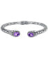 Фото #1 товара Amethyst Scrollwork Cuff Bracelet (3-5/8 ct. t.w.) in Sterling Silver