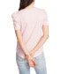 ფოტო #3 პროდუქტის Women's Short Sleeve Classic Stripe Puff Sleeve T-shirt