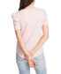 Фото #3 товара Women's Short Sleeve Classic Stripe Puff Sleeve T-shirt