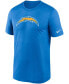 Фото #3 товара Men's Big and Tall Powder Blue Los Angeles Chargers Logo Essential Legend Performance T-Shirt