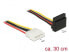 Фото #2 товара Delock 85513 - 0.3 m - Molex (4-pin) - SATA 15-pin - Male - Female - Straight