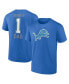 Фото #1 товара Men's Blue Detroit Lions Father's Day T-shirt