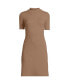 Women's Knit Rib Mock Neck Dress