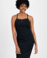 ფოტო #3 პროდუქტის Women's Badge Ribbed Tank Dress