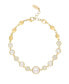 ფოტო #1 პროდუქტის 18K Gold Imitation Pearl Globe Trotter Women's Anklet