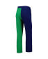 ფოტო #2 პროდუქტის Women's Navy, Green Notre Dame Fighting Irish Colorblock Cozy Tri-Blend Lounge Pants