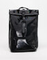 Rains 13320 waterproof rolltop backpack in shiny black