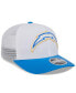 ფოტო #2 პროდუქტის Men's White/Powder Blue Los Angeles Chargers 2024 NFL Training Camp Throwback 9SEVENTY Trucker Hat