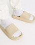 Truffle Collection extra chunky sliders in cream