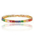Rainbow Tennis Bracelet with Rainbow Marquise Stones
