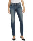 Фото #1 товара Джинсы женские Silver Jeans Co. Suki Mid-Rise Curvy-Fit Straight-Leg