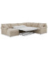 Фото #1 товара Wrenley 138" 5-Pc. Fabric Modular Sleeper Chaise Sectional Sofa, Created for Macy's