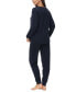 ფოტო #6 პროდუქტის Women's Kangaroo Long Sleeve Top with Jogger Set