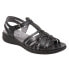 Фото #2 товара Softwalk Taft S1711-001 Womens Black Leather Strap Sandals Shoes 6