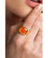 Umbo Square Statement Ring