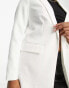 Pieces Petite tailored blazer in white