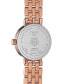 ფოტო #5 პროდუქტის Women's Swiss Lovely Rose Gold-Tone PVD Stainless Steel Bracelet Watch 20mm