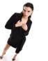 Фото #2 товара Pretty Lavish blazer mini dress in black