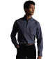 Men's Slim Fit Button-Down Collar Non-Iron Stretch Poplin Mini Gingham Shirt