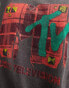 Reclaimed Vintage unisex MTV licensed t-shirt in washed charcoal