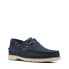 Фото #3 товара Clarks Durleigh Sail 26164454 Mens Blue Loafers & Slip Ons Boat Shoes